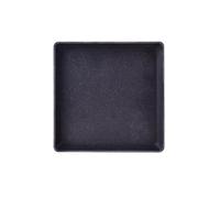 GEK208130 Jardin Plateaux d'égouttage carrés for Pots de Fleurs d'intérieur et d'extérieur, Soucoupe en Fibre for Plantes de Jardin Plantes en Pot(Noir)