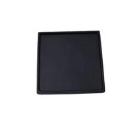 GEK208130 Jardin Plateaux d'égouttage en céramique for Plantes, Soucoupe carrée for Salon, Balcon, terrasse Plantes en Pot(Noir,Moyen)