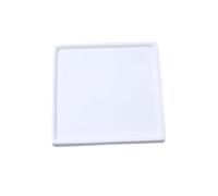 GEK208130 Jardin Plateaux d'égouttage en céramique for Plantes, Soucoupe carrée for Salon, Balcon, terrasse Plantes en Pot(Blanc,Petit)