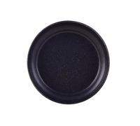 GEK208130 Jardin Plateaux d'égouttage en Fibre végétale, Soucoupe Ronde for Pot de Fleurs, for Salon, Balcon, terrasse Plantes en Pot(Noir,Moyen)