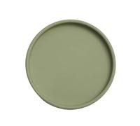 GEK208130 Jardin Plateaux d'égouttage Ronds for Plantes, Soucoupe en céramique for Salon et Balcon Plantes en Pot(Green,Petit)