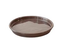 GEK208130 Jardin Plateaux d'égouttage Ronds for Pots de Fleurs, Soucoupe en résine for Plantes d'intérieur et d'extérieur, Marron Plantes en Pot(Petit)