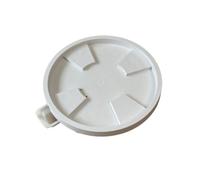 GEK208130 Jardin Pot de Fleurs Rond avec Plateau Mobile et Soucoupe à roulettes Plantes en Pot(Blanc,Grand)