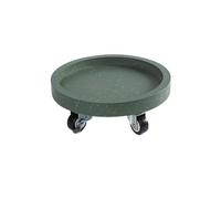 GEK208130 Jardin Soucoupe à Plantes à 5 Roues, bac à Fleurs Rond Mobile for palettes Plantes en Pot(Green,3XL)