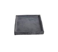 GEK208130 Jardin Soucoupe carrée en Imitation Pierre for Plantes, bac de Drainage for palettes en Ciment, for intérieur et extérieur Plantes en Pot(Grand)