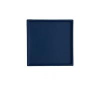 GEK208130 Jardin Soucoupe carrée for Pot de Fleurs de 19,8 cm, for Jardinage Domestique, bac d'égouttage for Plantes en palettes en céramique Plantes en Pot(Navy Blue)