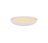GEK208130 Jardin Soucoupe en céramique de Style Simple, Soucoupe Ronde for Pot de Fleurs, for Salon, Balcon, terrasse Plantes en Pot(Blanc)