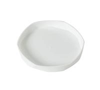 GEK208130 Jardin Soucoupe for Pot de Fleurs de Style Nordique, bac à égouttement Tendance Plantes en Pot(Blanc,Grand)