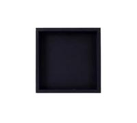 GEK208130 Jardin Soucoupe for Pot de Fleurs en Imitation Ciment, for intérieur et extérieur, bac de Drainage carré for Plantes Plantes en Pot(Noir,Petit)
