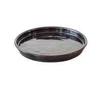 GEK208130 Jardin Soucoupe Ronde en résine for Plantes de Jardin, Plateau for Pot de Fleurs, for intérieur et extérieur Plantes en Pot(Noir,Petit)