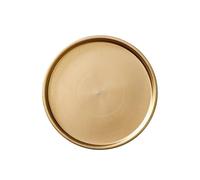GEK208130 Jardin Soucoupe Ronde for Pot de Fleurs, bac à Plantes en céramique Multicolore Plantes en Pot(Gold,Grand)