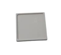 GEK208130 Jardin Soucoupes carrées for jardinières de Bureau, Jardinage Domestique for bacs d'égouttage en céramique Plantes en Pot(Grigio,Moyen)