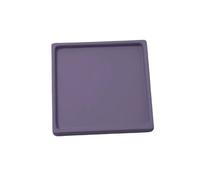 GEK208130 Jardin Soucoupes carrées for jardinières de Bureau, Jardinage Domestique for bacs d'égouttage en céramique Plantes en Pot(Purple,Moyen)