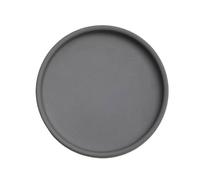 GEK208130 Jardin Soucoupes de Bureau en céramique for Pots de Fleurs Ronds, for l'intérieur et l'extérieur, Plateau d'égouttement Plantes en Pot(Dark Grey,Petit)