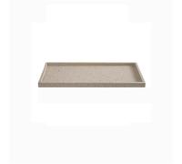 GEK208130 Jardin Soucoupes for Plantes d'intérieur et d'extérieur, bac d'égouttage, Pot de Fleurs rectangulaire en résine synthétique, Palette Plantes en Pot(Beige,XL)