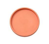 GEK208130 Jardin Soucoupes Rondes en céramique for Pots de Fleurs, bacs à Fleurs for intérieur et extérieur Plantes en Pot(Orange,Grand)