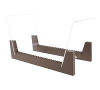 GEK208130 Maison Support de rangement CD en bois, présentoir disques d'album magazines, support bureau grande capacité for la décoration Collection d'art à domicile Rangement(Bruin)