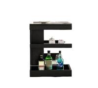 GEK208130 Meuble de Salon Noyer Noir pouvant se déplacer latéralement Plusieurs Fois, canapé de Salon en Bois Petite Table Basse, Coin Simple Plusieurs armoires Minimaliste