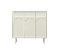 GEK208130 Moderne Armoire à Chaussures de Porte d'entrée, Porte de Maison, Armoire intégrée de Luxe de Style crème for Hall d'entrée à l'extérieur du Couloir Organisateur(120cm)