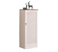 GEK208130 Moderne Armoire à Chaussures Simple et Moderne, avec Volets Respirants et Porte Simple, étagère à Chaussures réglable Organisateur(Blanc)