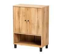 GEK208130 Moderne Armoire de Rangement de Chaussures d'entrée à 2 Portes en Bois Fini Brun chêne Moderne et Contemporain, Meubles sans fret, Salle d'organisation de Chaussures Organisateur