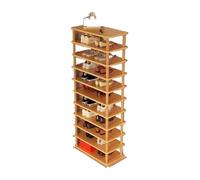 GEK208130 Moderne Étagère à Chaussures, Porte de Maison, Simple, Multicouche, Petit dortoir étroit, Armoire à Chaussures Organisateur(Bruin)