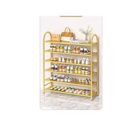 GEK208130 Moderne Étagère à Chaussures Simple for Porte d'entrée, Meuble de Rangement de Luxe d'intérieur Multicouche Peu encombrant for la poussière Organisateur(Gold,Grand)