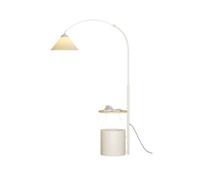 GEK208130 Moderne Lampadaire avec étagères, lampes sur pied modernes du milieu du siècle, table d'appoint avec lampe attachée for salon et chambre à coucher Lampe haute(Beige)