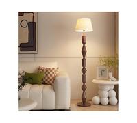 GEK208130 Moderne Lampadaire for salon à côté du canapé, bureau, chambre à coucher, lampe verticale avec abat-jour marron Lampe haute