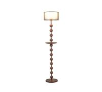 GEK208130 Moderne Lampe de sol décorative à double abat-jour for salon, chambre d'hôtel, chevet, avec plateau Lampe haute