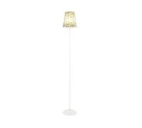 GEK208130 Moderne Lampe de sol rétro en tissu floral avec interrupteur à pied for salon, chambre à coucher, chevet, simple et décorative Lampe haute