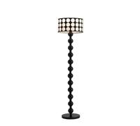GEK208130 Moderne Lampe de table verticale décorative en bois avec abat-jour en tissu for salon, chambre d'hôtel, chevet Lampe haute