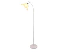 GEK208130 Moderne Lampe sur pied moderne blanche simple for salon, chambre à coucher, bureau, lampe sur pied avec abat-jour, lampadaire à intensité variable, télécommande Lampe haute