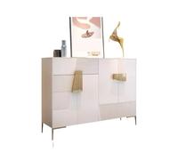 GEK208130 Moderne Meuble à Chaussures d'entrée de Luxe léger, entrée de Villa, Salon Moderne et Simple, Meuble d'entrée en Dalle de Roche crème Organisateur