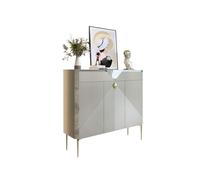 GEK208130 Moderne Meuble à Chaussures d'entrée de Luxe léger One Villa Cloison de Salon Étagère de Rangement Entrée Couloir Entrée Meuble à Chaussures en Dalle de Roche Organisateur