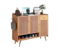 GEK208130 Moderne Meuble à Chaussures d'entrée en Bois, Meuble de Rangement for Couloir, Grande capacité, 140 cm Organisateur