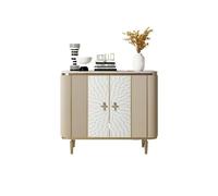 GEK208130 Moderne Meuble à Chaussures en Bois for entrée, Couloir, Salon, 120 cm, Double Porte, 4 étagères, Marron Organisateur