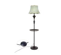 GEK208130 Moderne Table d'appoint et lampadaire LED, lampadaire moderne avec plateau for chambres à coucher, salon, bureau, lecture Lampe haute(Green)