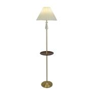 GEK208130 Moderne White/red Pleated Lampshade Floor Lamp Living Room Sofa Bedroom Decorative Ornaments Standing Light Lampe haute(Blanc)