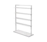 GEK208130 Portique Vetement Présentoir à Chaussettes avec Bas Suspendus Double Face réglables, boîte sous-vêtements, Bijouterie, étagère d'îlot Chambre(Blanc,Petit)