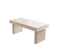 GEK208130 Simple Bureau à Vent crème en Plaque de Roche Blanche Pure for la Maison, Table d'ordinateur Simple et Moderne, Petite Table d'étude for la Salle d'étude Écriture(100 * 60 * 75cm)