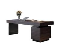 GEK208130 Simple Bureau de luxe léger minimaliste pour la maison, étude, chambre, bureau en bois fumé, table pour PC, bureau simple haut de gamme écriture (200 x 70 x 75 cm)