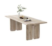 GEK208130 Simple Bureau rectangulaire Minimaliste Moderne, Table à Manger Nordique en Bois Massif, Longue Table de conférence Écriture(L)