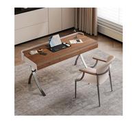 GEK208130 Simple Table en PC en bois massif, légère, luxueuse, moderne et simple, pour la maison, le bureau, la chambre, la salle d'étude, la table d'étude (Bruin, 160 x 60 x 74 cm)