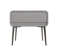 GEK208130 Table De Nuit Table de Chevet en Bois Minimaliste, Moderne, Pieds Hauts, Petit tiroir Simple, Meuble de Rangement Chambre à Coucher(Light Gray,Petit)