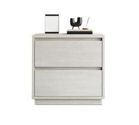 GEK208130 Table De Nuit Table de Chevet Simple en Bois Blanc, Meuble de Rangement for Chambre à Coucher, tiroirs Doubles Chambre à Coucher(Petit)