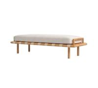 GEK208130 Tabouret moderne nordique en bois massif pour chambre à coucher, lit, entrée, salon, canapé, tabouret, design, Homestay, long banc décoratif (moyen)