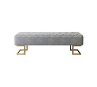 GEK208130 Tabouret moderne pour vestiaire, canapé, tabouret d'entrée, tabouret de changement de chaussures, tabouret de chambre à coucher, tabouret de salon, banc décoratif (100 x 45 x 45 cm)