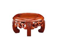 GEK208130 Vase Pied de piédestal Base de bonsaï Ronde en Bois de Branche Acide, Vase Mineur, Bocal à Poissons, Support de présentation sculpté Creux Décoration de la Maison(Grand)
