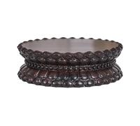 GEK208130 Vase Pied de piédestal Pot de Fleurs Rond for bonsaï, Socle en ébène for Fleurs de Lotus, for décoration de Maison ou de Bureau Décoration de la Maison(Grand)